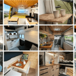 Camper ausbau ideen visualization showing interior storage solutions and layout concepts for van conversions