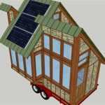 Solar panel installation on tiny house demonstrating green energy solution for sustainable fleet powering