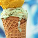 Fresh Bauernhof-Eis made with local Swiss farm ingredients, showcasing authentic farm ice cream quality